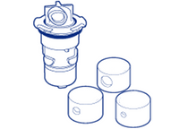 Paramount Vantage Step Nozzle - Blue #004-602-5054-05 Paramount Vantage Step Nozzle - Blue #004-602-5054-05