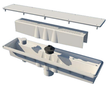 AVSC Single Suction Hydrostatic Relief Channel Drain Standard Top - Black #571866