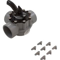 Diverter Valve, 2In S X 2.5In Sp, 3-Way, Gray