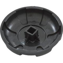 Knob, Waterway, 6 Spoke, Dark Gray