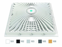 12" Square Retrofit MoFlow Suction Outlet Cover w/ Screw Kit - Black