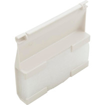 Weir, Waterway Spa Skimmer, White, with Foam Insert 5-1/16" x 4-3/4" x 1"