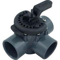 Diverter Valve, Pentair, 2-1/2" Spigot x 2" Slip, 3 Way Diverter Valve, Pentair, 2-1/2" Spigot x 2" Slip, 3 Way