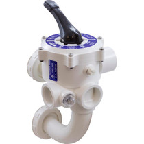 Praher Plastics SM1-PP2 1-1/2" ABS Pre-Plumbed Side Mount Multiport Valve for Nautilus DE & FNS Filters