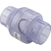 Check Valve, Flo Control, Swing, 2" Slip, Clear