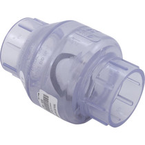 Check Valve, Flo Control, Swing, 2" Slip, Clear