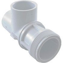 Body, Waterway Single Port On/Off Valve, 1-13/16"mpt, White