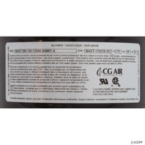 Blower, CG Air Millenium, 115v,9.5A,w/Heater,Hard Wire,AS