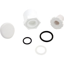 Air Injector, WW, Low Profile, 1"s/3/4"spg,Adapter Style,Wht