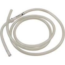 Flow Indicator, Blue-White, Glass, with 3/8" Tubing 5'