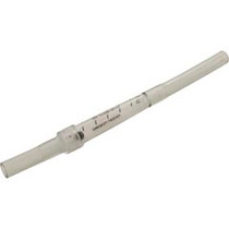 Flow Indicator, Blue-White, Glass, w/tubing 3/8" x 6-3/4'