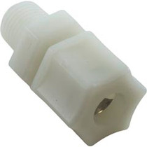 Compression Fitting, UltraPure, 1/4"mpt x 3/8" Tube, Plastic Compression Fitting, UltraPure, 1/4"mpt x 3/8" Tube, Plastic