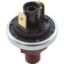 Pressure Switch, 1A, 1/8"mpt, SPNO, 2psi, Plastic