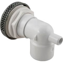 Suct Assy,WW 3-1/2" Hi-Flow,2-3/8"hs,1-1/2"s,Gray,w/Vac Brk