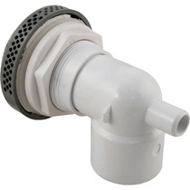 Suct Assy,WW 3-1/2" Hi-Flow,2-3/8"hs,1-1/2"s,Gray,w/Vac Brk