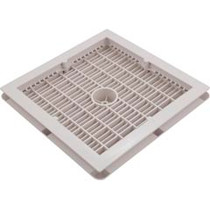 Main Drain Assembly, Aquastar, 12" Square Wave, White