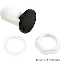 Air Ctrl, BWG/HAI Slimline, 1-3/4"hs, 2-1/2"fd, Nchd,Blk, 1"