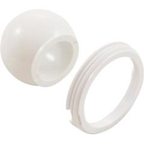 Eyeball, BWG Hydro Jet, w/ Retainer Ring White