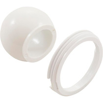 Eyeball, BWG Hydro Jet, w/ Retainer Ring White