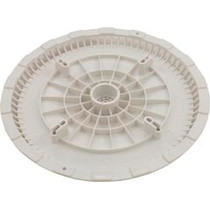 Main Drain Grate, Afras, 11-1/8" dia, w/Screws, White Main Drain Grate, Afras, 11-1/8" dia, w/Screws, White