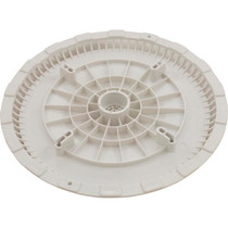Main Drain Grate, Afras, 11-1/8" dia, w/Screws, White
