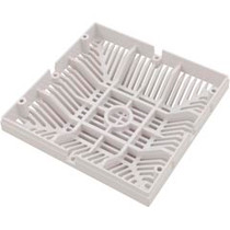 Main Drain Grate, Waterway 9" x 9" Square, White Main Drain Grate, Waterway 9" x 9" Square, White
