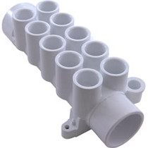 Manifold, 1/2"s,10 Port,Flow Thru,1-1/2"s x 1-1/2"spg,w/Plug Manifold, 1/2"s,10 Port,Flow Thru,1-1/2"s x 1-1/2"spg,w/Plug