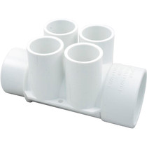 Manifold, 3/4"s, 4 Port, Flow Thru, 1-1/2"s x 1-1/2"spg