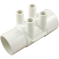 Manifold, 3/4"b, 4 Port, Flow Thru, 2"s x 2"spg, SP