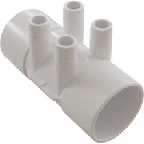 Manifold, 3/4" Barb, 4 Port, Flow Thru, 2" Slip x 2" Slip Manifold, 3/4" Barb, 4 Port, Flow Thru, 2" Slip x 2" Slip