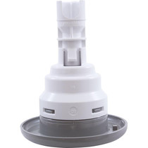 Jet Intl, WW Poly Storm, 3-3/8"fd, Multi Massage, Smth, Gry