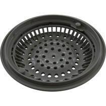 Main Drain Grate, WW Anti Vortex, 8" Rnd, w/Collar, Gray