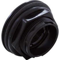 Wall Fitting, WW, 2-3/8"hs, 1-1/2"fpt x 1-1/2"s,3-1/2"fd,Blk