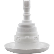 Jet Intl, WW Poly Storm, 4"fd, Twin Roto, Txt Scal, Wht,Thd