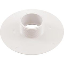 Wall Fitting, 6" dia, 2-3/8"hs, 2"mpt-1-1/2"s, White Wall Fitting, 6" dia, 2-3/8"hs, 2"mpt-1-1/2"s, White