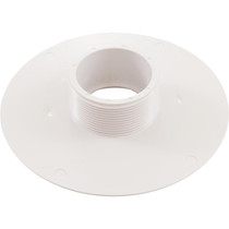 Wall Fitting, 6" dia, 2-3/8"hs, 2"mpt-1-1/2"s, White
