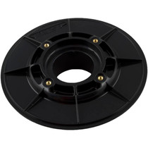 Wall Fitting, 6" dia, 2-3/8"hs, 2"mpt-1-1/2"s, Black