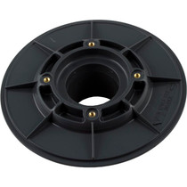 Wall Fitting, 6" dia, 2-3/8"hs, 2"s Insider, Dk Gray