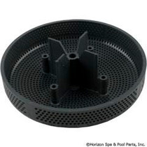 Suction Cover, HydroAir Repl, 6", 224gpm, w/Screws, Dk Gray