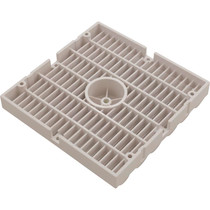 Main Drain Cover, Aquastar, Retro Wav, 9" Square, White