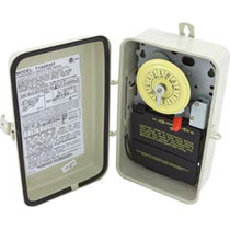 Time Clock, Intermatic T104R201, 24 hr, 230v, DPST,w/Fireman Time Clock, Intermatic T104R201, 24 hr, 230v, DPST,w/Fireman