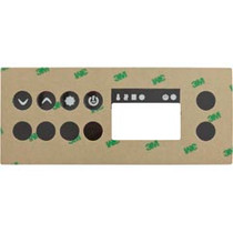 Overlay, Gecko in.k19, 4 Button, P1, Lt, Temp Up, Temp Down