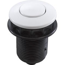 Air Button, Tecmark, Low Profile, 1-1/4 Hole Size, White