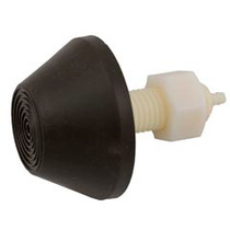 Air Button, Tecmark, Raised Cone, 7/8"hs, 2-3/4"fd, Brown