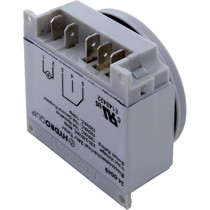 Timer,Grasslin Repl,SPDT,Panel Mount,230v,w/override,24hr