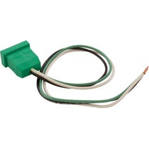 Receptacle, Hot Acc, H-Q, Molded, Green, 18/3 Receptacle, Hot Acc, H-Q, Molded, Green, 18/3