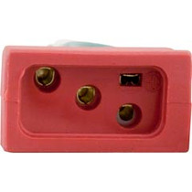 Receptacle, H-Q, Pump 1, 2 Speed, Molded, Red, 14/4 Receptacle, H-Q, Pump 1, 2 Speed, Molded, Red, 14/4