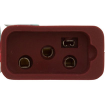 Receptacle, H-Q, Pump 2, 2 Speed, Molded, Brown, 14/4