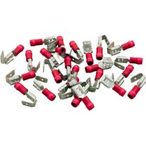 Disconnect, Piggyback, 22-18AWG, .250 Tab, Red, Quantity 25 Disconnect, Piggyback, 22-18AWG, .250 Tab, Red, Quantity 25