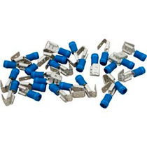 Disconnect, Piggyback, 16-14AWG, .250 Tab, Blue, Quantity 25 Disconnect, Piggyback, 16-14AWG, .250 Tab, Blue, Quantity 25